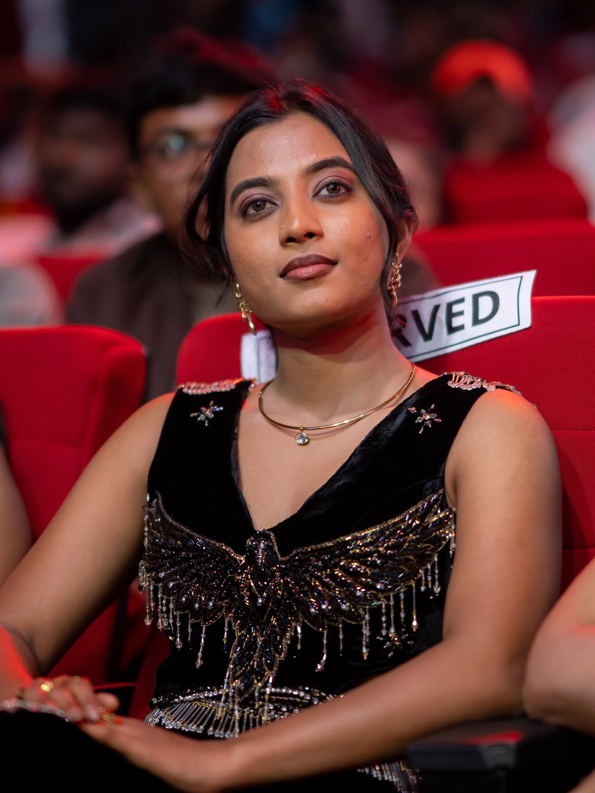 vishika Shines in Black Dress