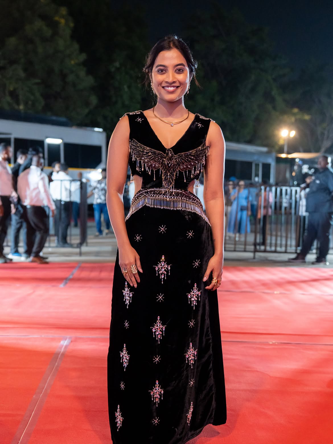 vishika Shines in Black Dress