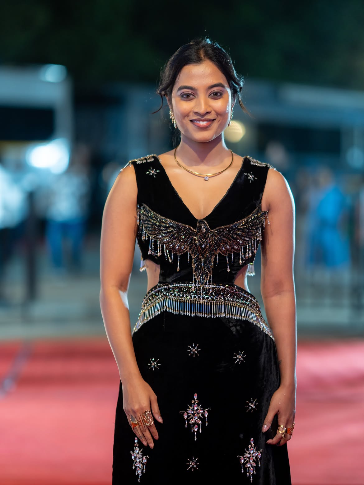 vishika Shines in Black Dress