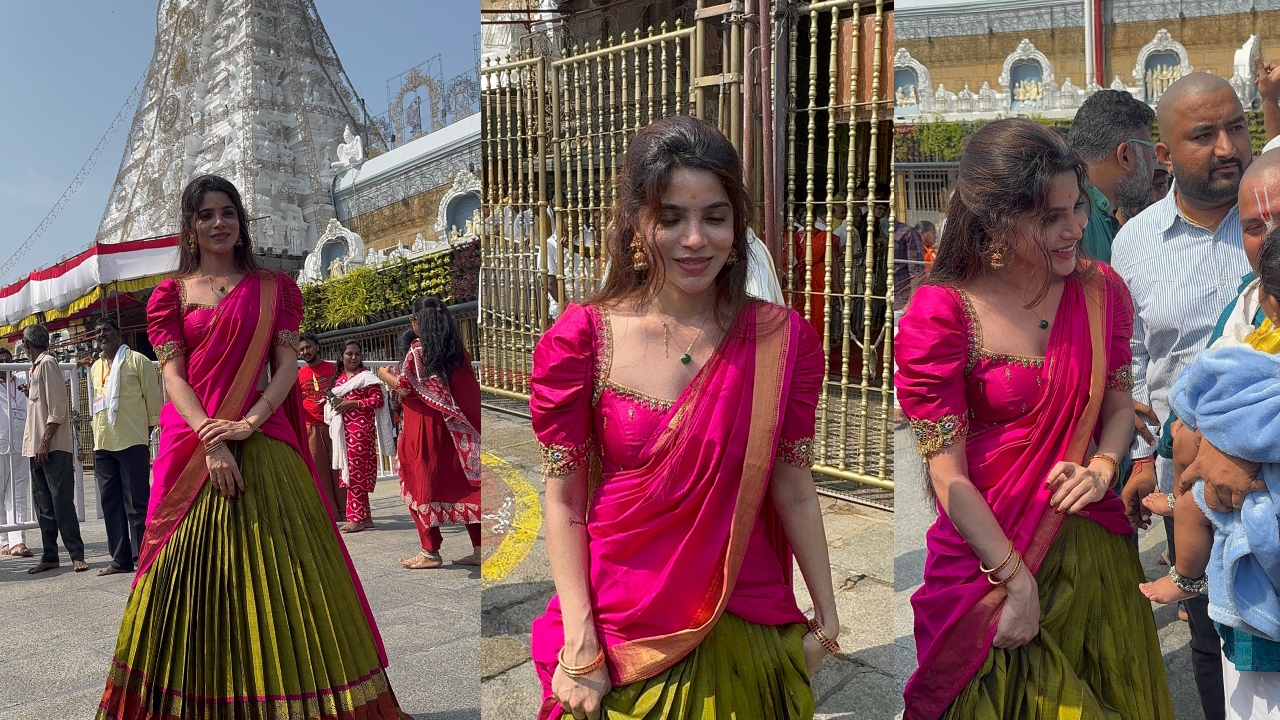 Actress Divya Bharathi : తిరుమ‌ల శ్రీవారి సేవ‌లో న‌టి దివ్య భార‌తి.. ఫోటోలు వైర‌ల్..