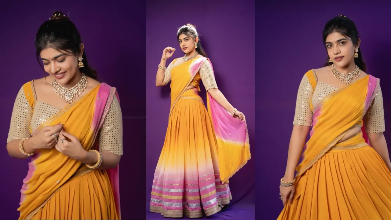 Rithu Chowdary : ఎల్లో క‌ల‌ర్ హాఫ్ శారీలో రీతూ చౌద‌రి.. ఫోటోలు వైర‌ల్..