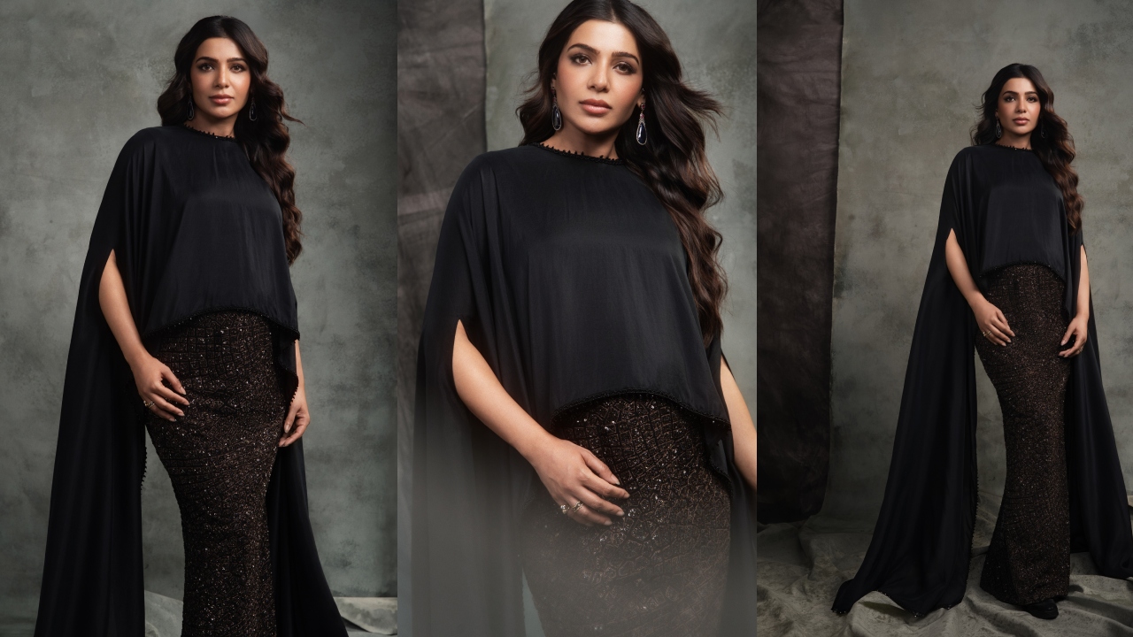 Samantha : బ్లాక్ డ్రెస్‌లో బేబీ బంప్‌తో.. స‌మంత లేటెస్టు ఫోటోలు వైర‌ల్‌..