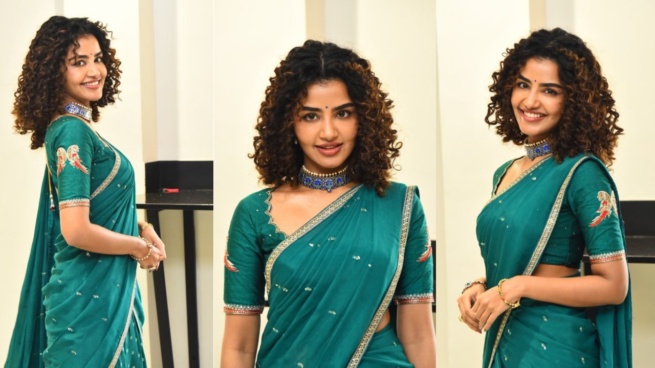 Anupama Parameswaran : హాఫ్ శారీలో అనుపమ పరమేశ్వరన్ సందడి.. ‘క్రేజీ కళ్యాణం’ సక్సెస్ ఈవెంట్లో..
