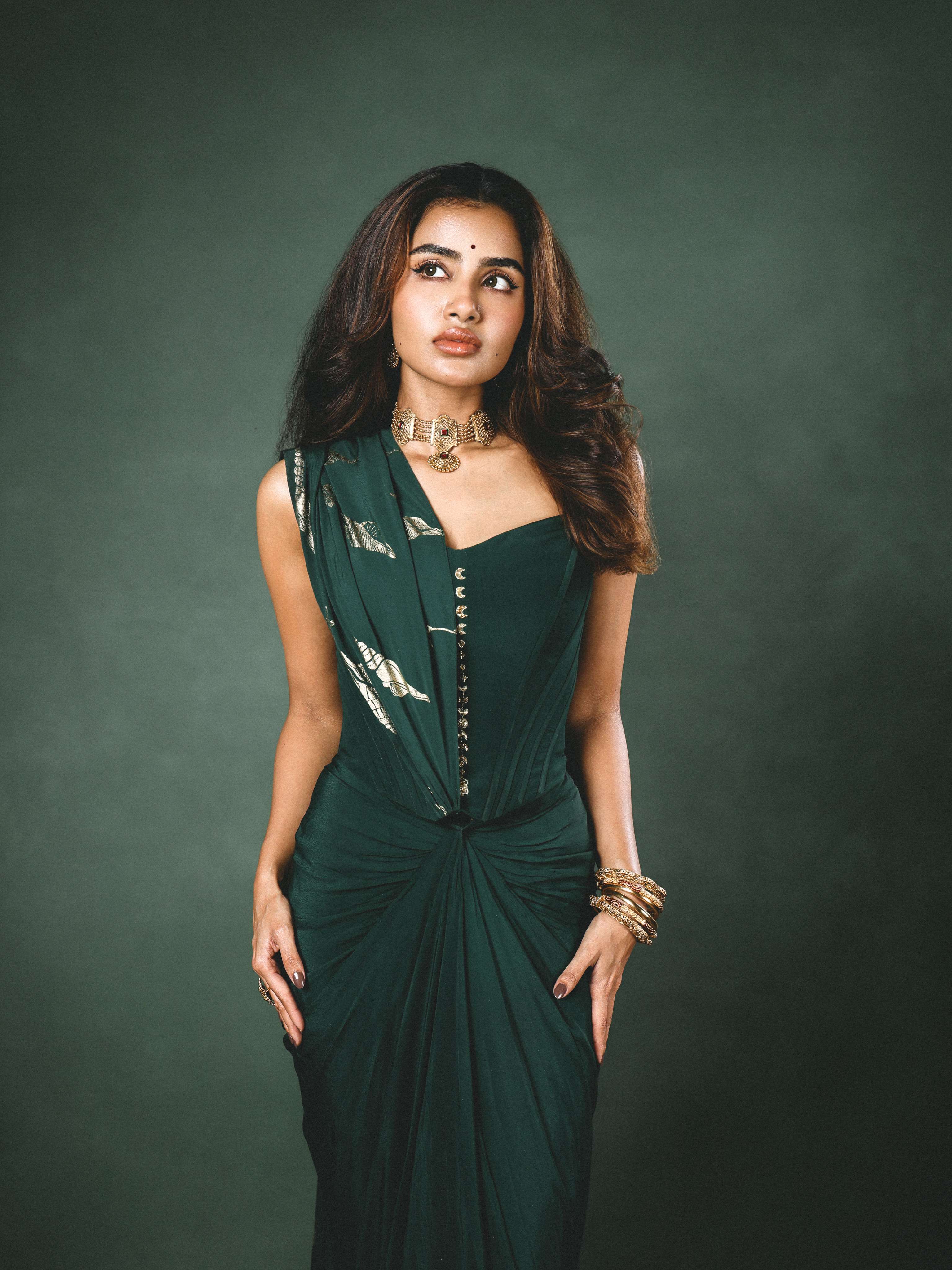Anupama Parameswaran New Saree Poses