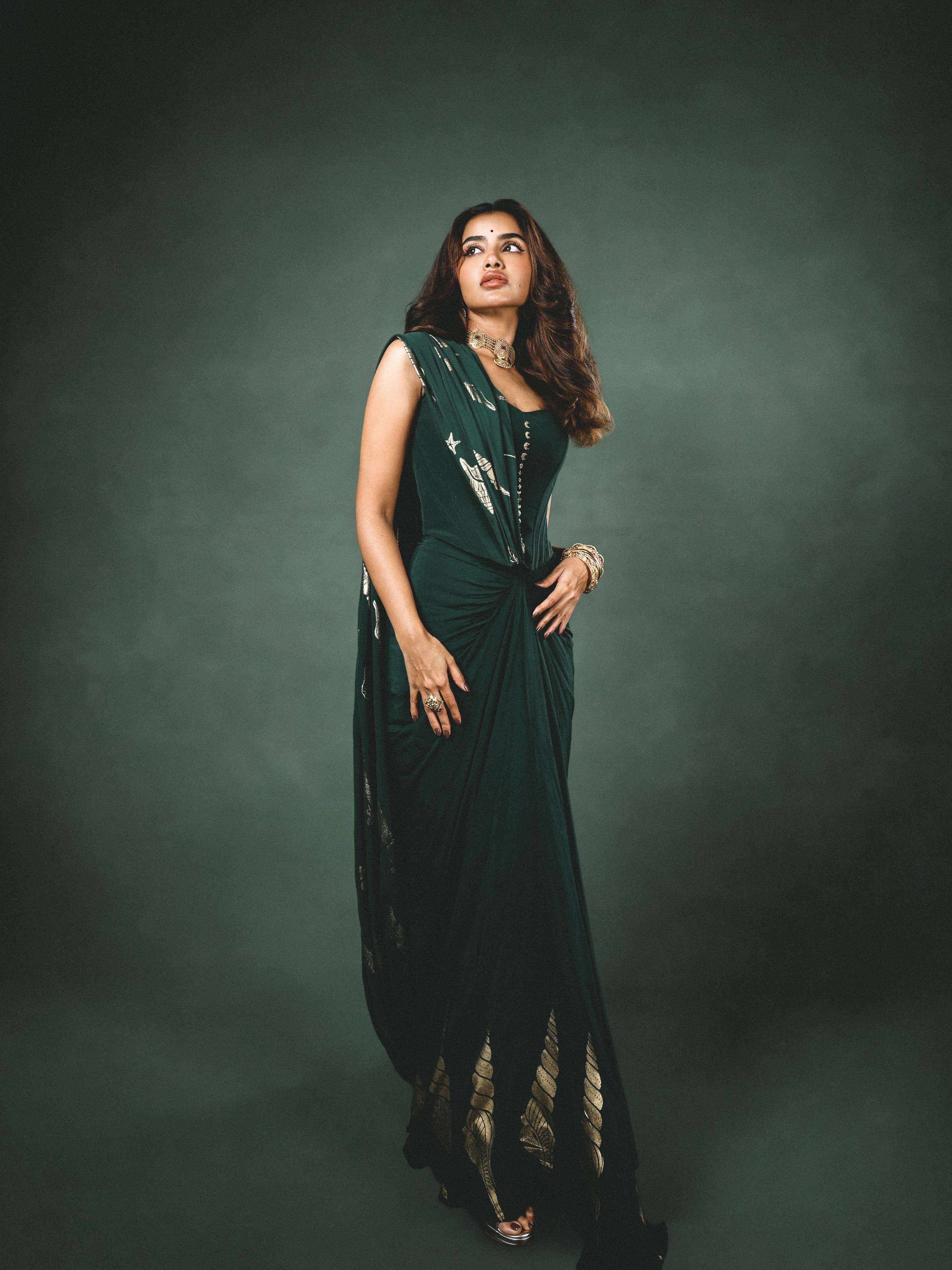 Anupama Parameswaran New Saree Poses