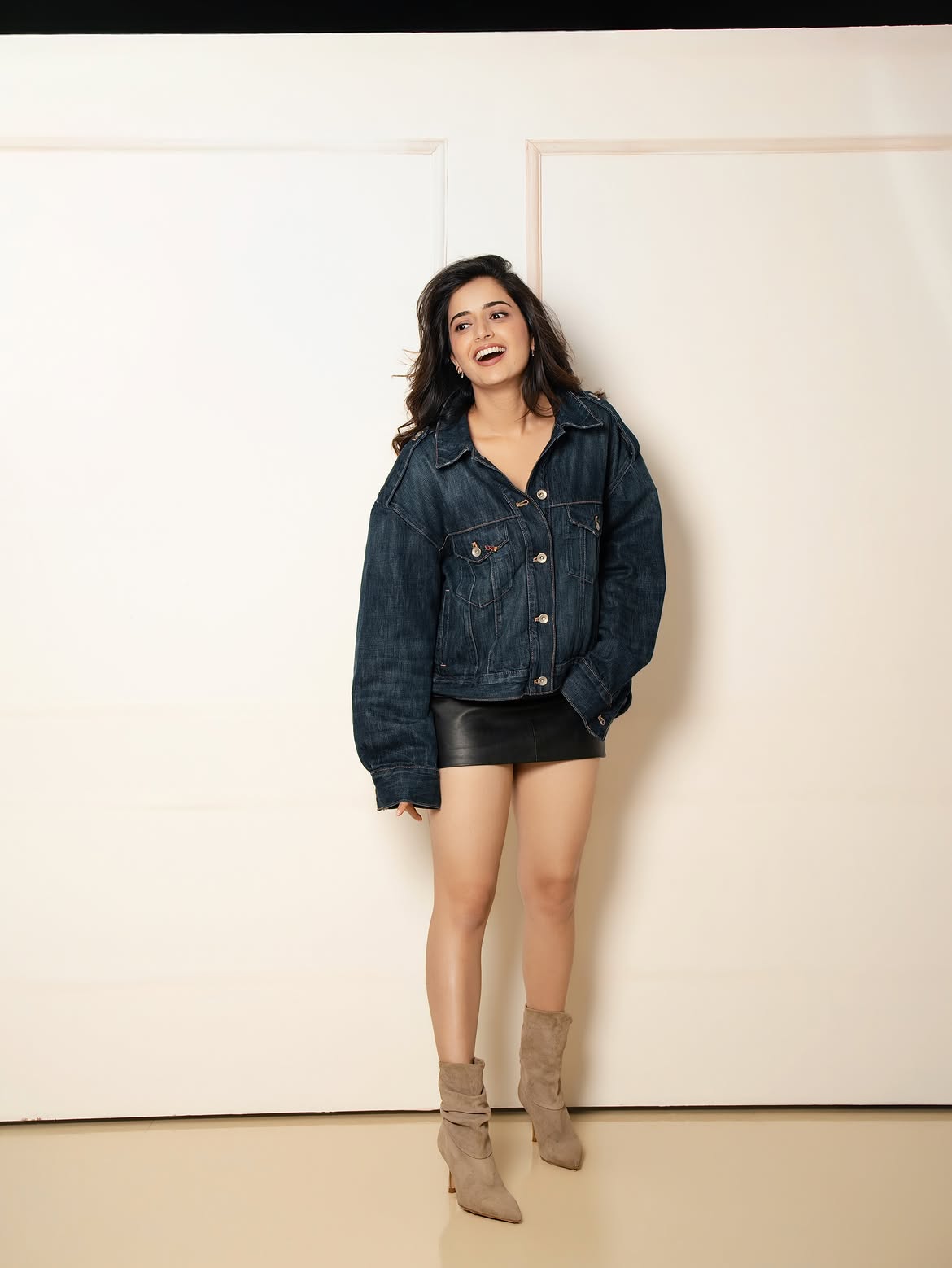 Ashika Ranganath Poses in Short Skirt