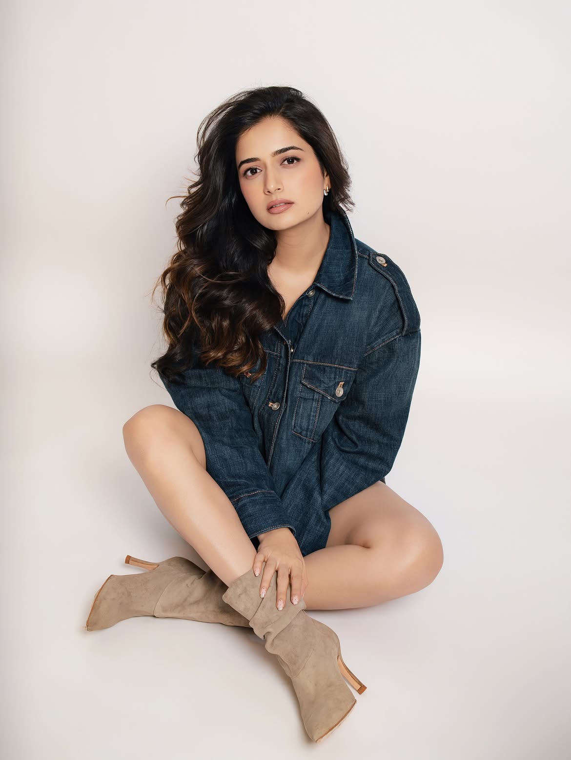 Ashika Ranganath Poses in Short Skirt