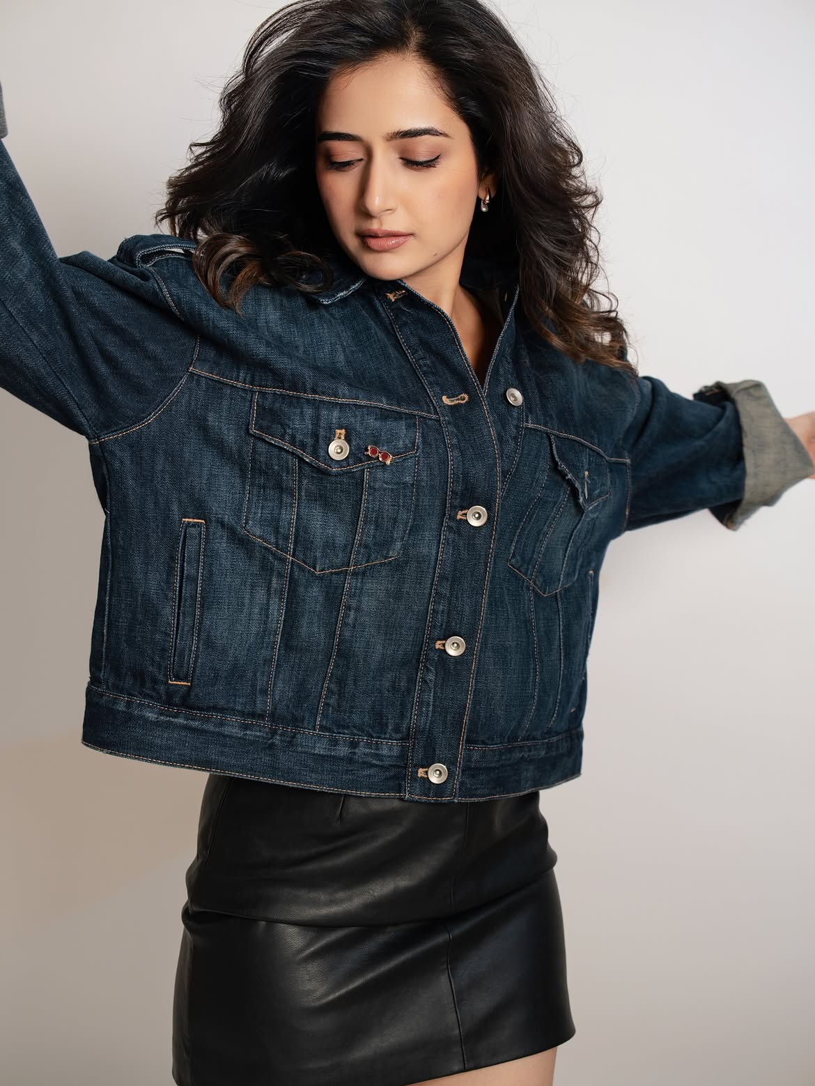 Ashika Ranganath Poses in Short Skirt