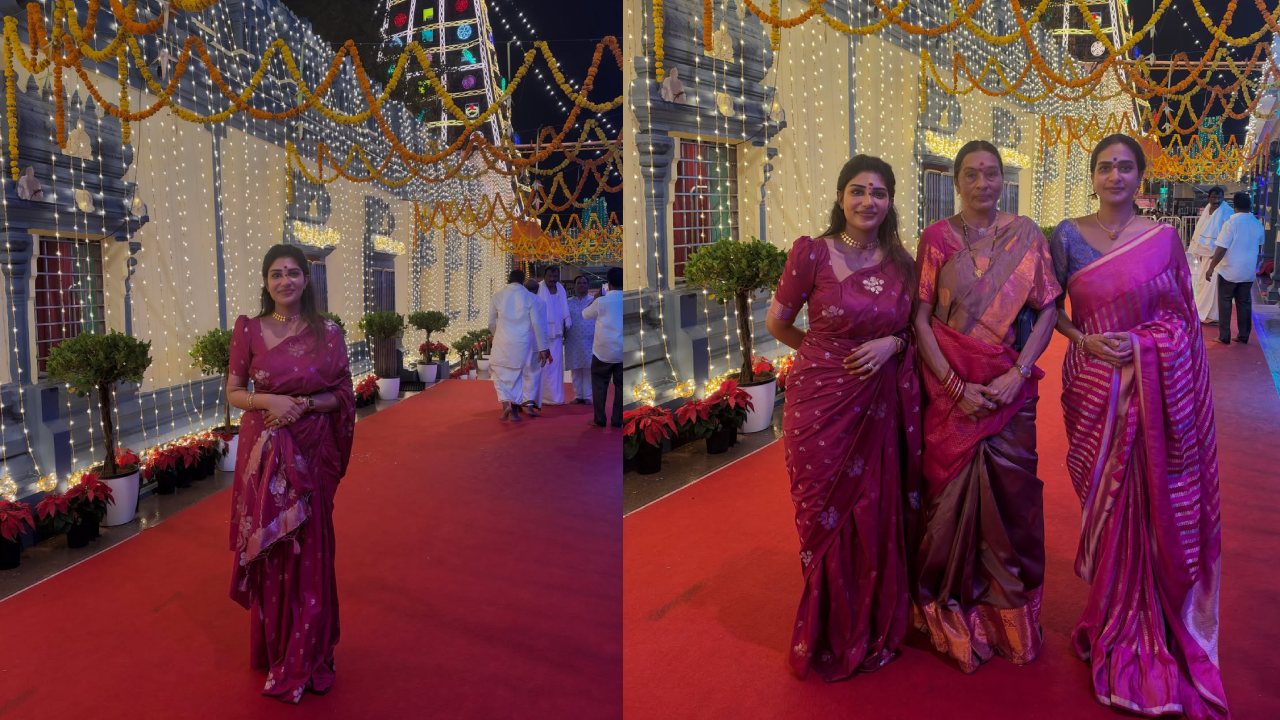 Supritha : తల్లి సురేఖవాణితో కలిసి విజయవాడ దుర్గమ్మ ఆలయాన్ని సందర్శించిన సుప్రీత.. ఫొటోలు..