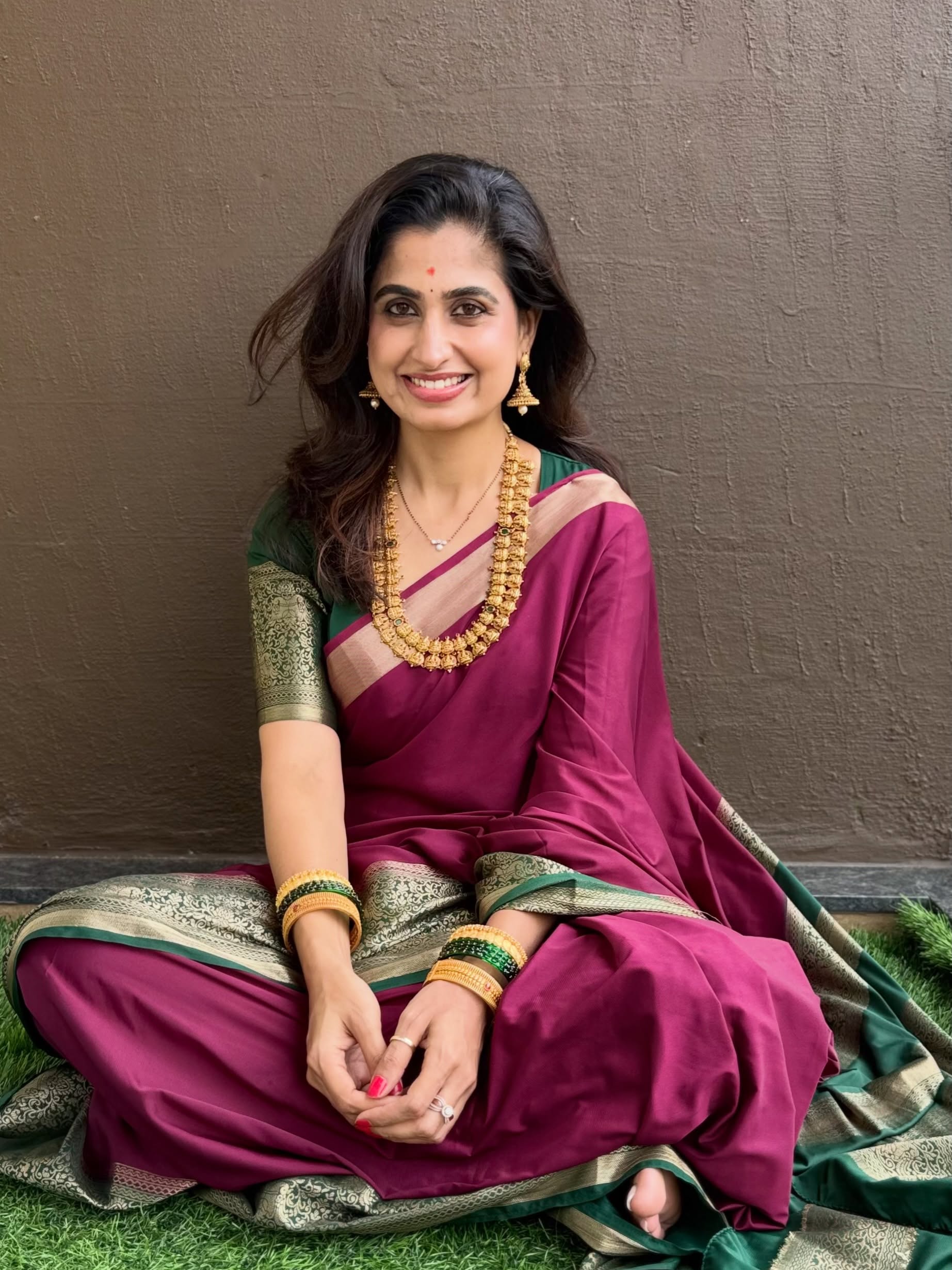 Bigg Boss Chaithra Rai Dasara Special Photos with her Daughters