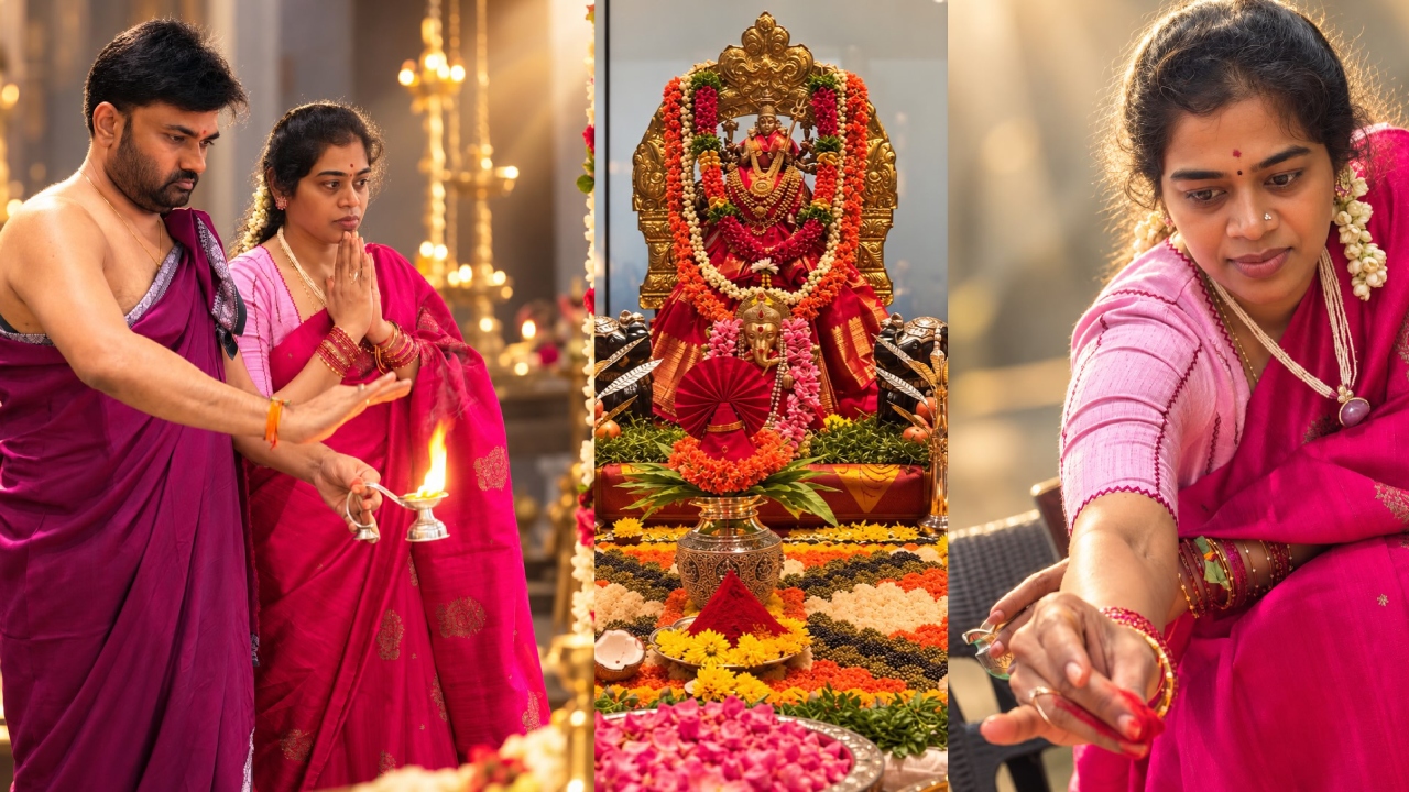Director Maruthi : భార్య‌తో క‌లిసి పూజ‌లు నిర్వ‌హించిన ద‌ర్శ‌కుడు మారుతి.. ఫోటోలు వైర‌ల్‌..