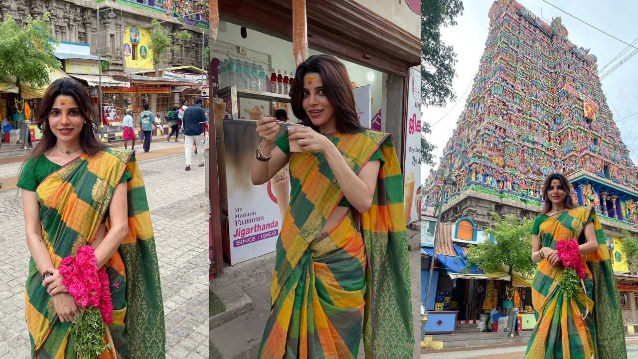 Divyabharathi : మధుర మీనాక్షి ఆలయాన్ని సందర్శించిన హీరోయిన్.. ఫొటోలు..