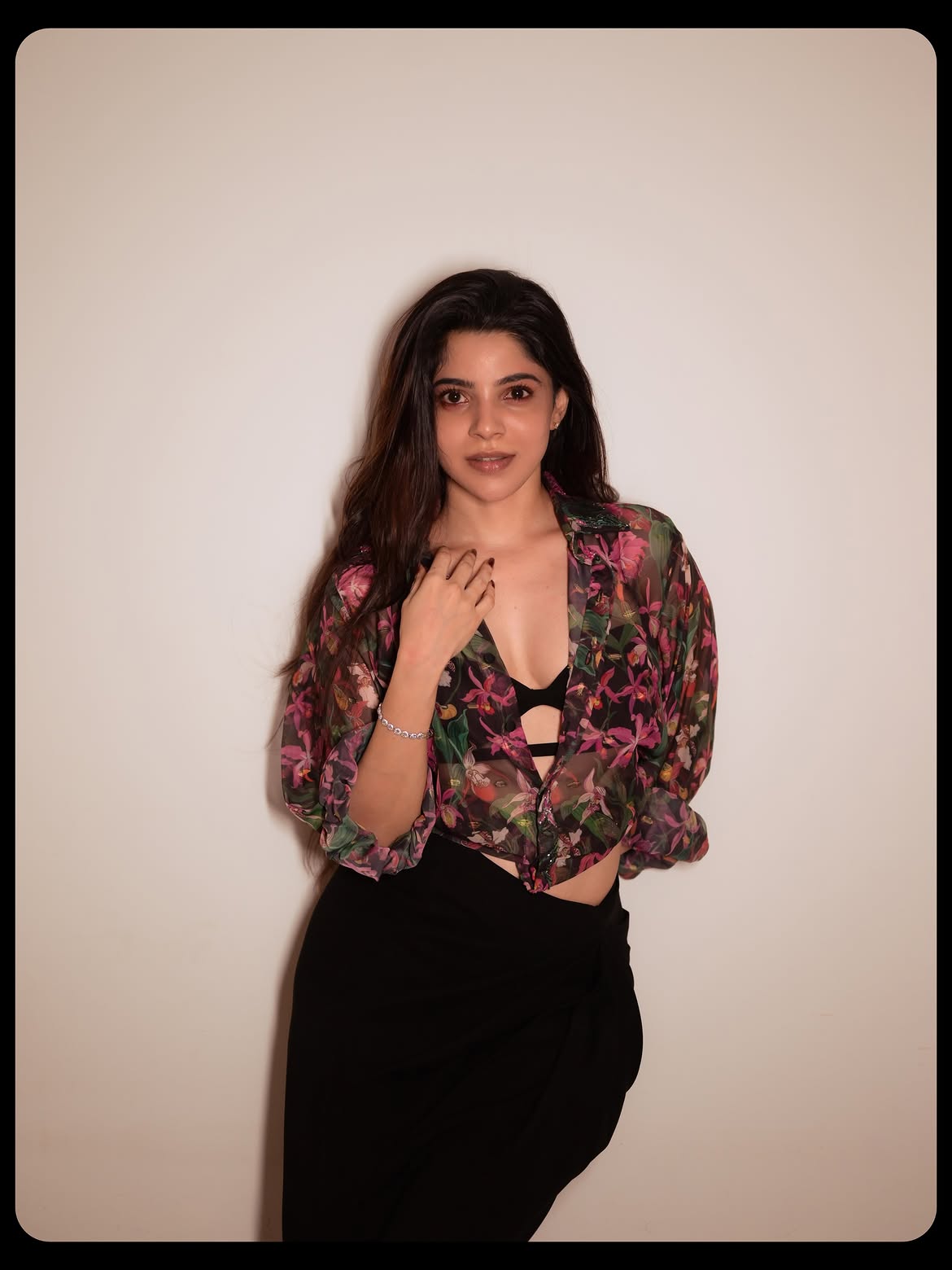Divyabharathi Poses in Transparent Shirt
