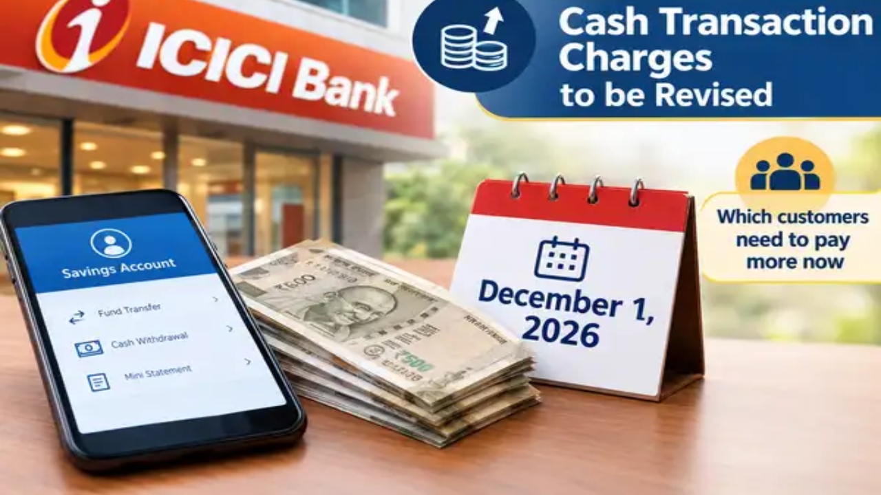 ICICI Bank Charges 2026 : డిసెంబర్ 1 నుంచి ICICI బ్యాంక్ కొత్త ఛార్జీలు.. ఎవరి జేబుకు చిల్లు పడుతుందంటే?
