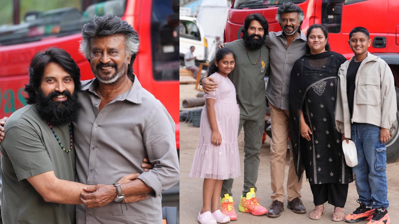 Jani Master Shares Photos with Rajinikanth