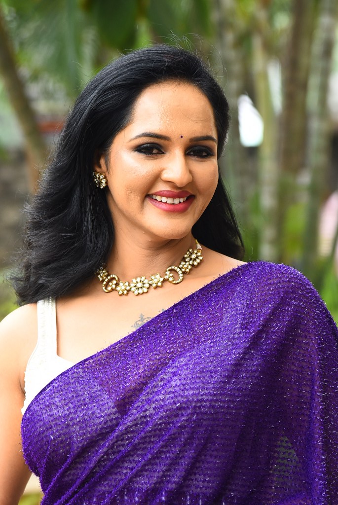 Jyoti Poorvaj Shines in Blue Saree at Killer Promotional Event