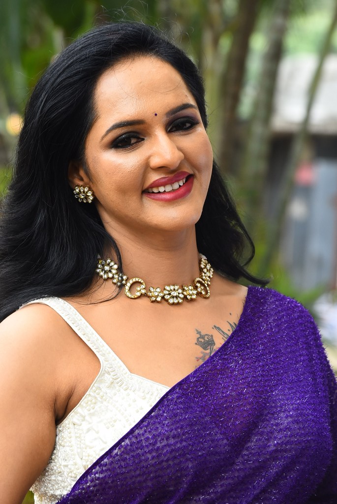 Jyoti Poorvaj Shines in Blue Saree at Killer Promotional Event