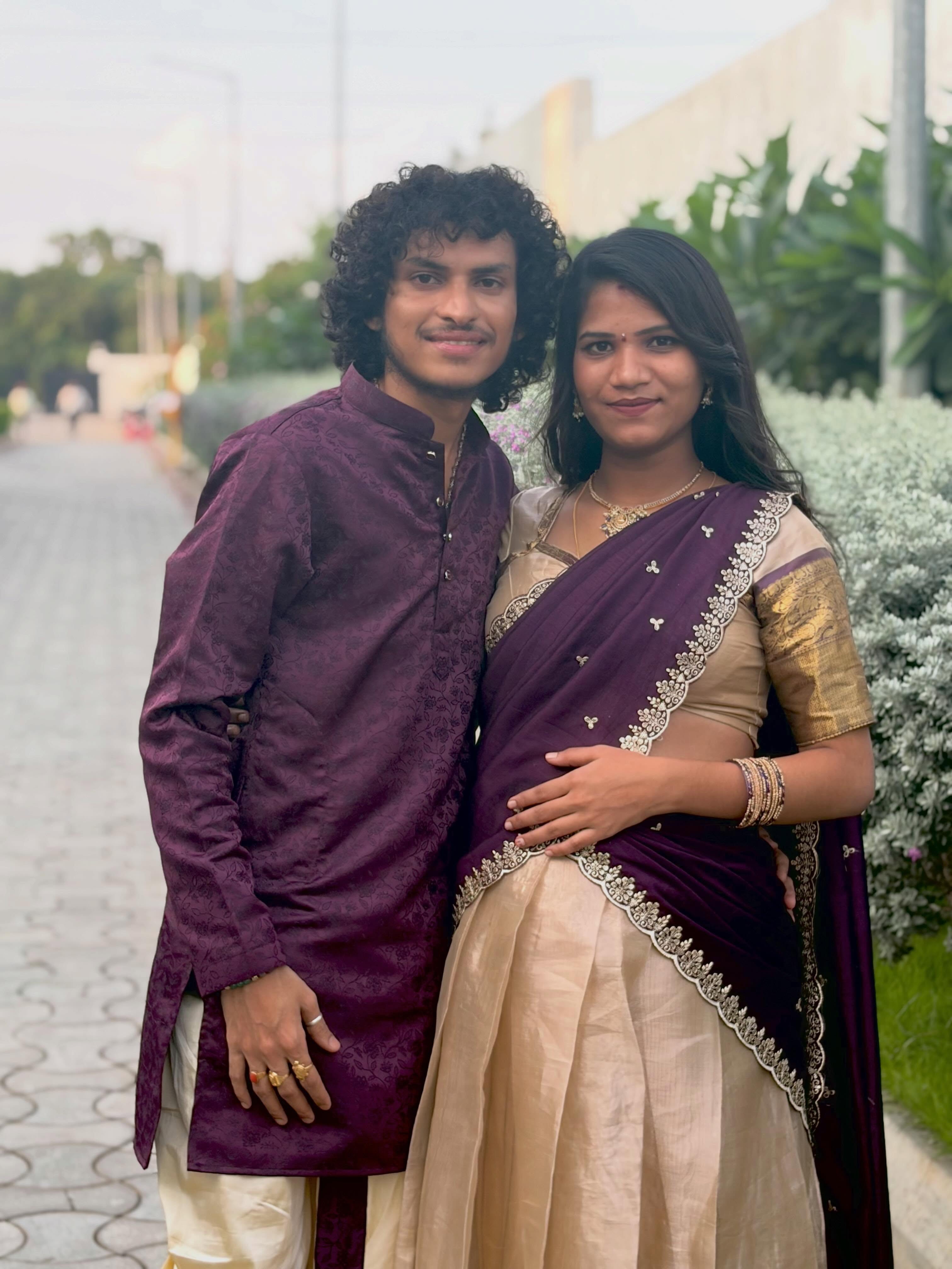 Jabardasth Praveen Shares Cute Photos with Wife Kadem Vamshitha