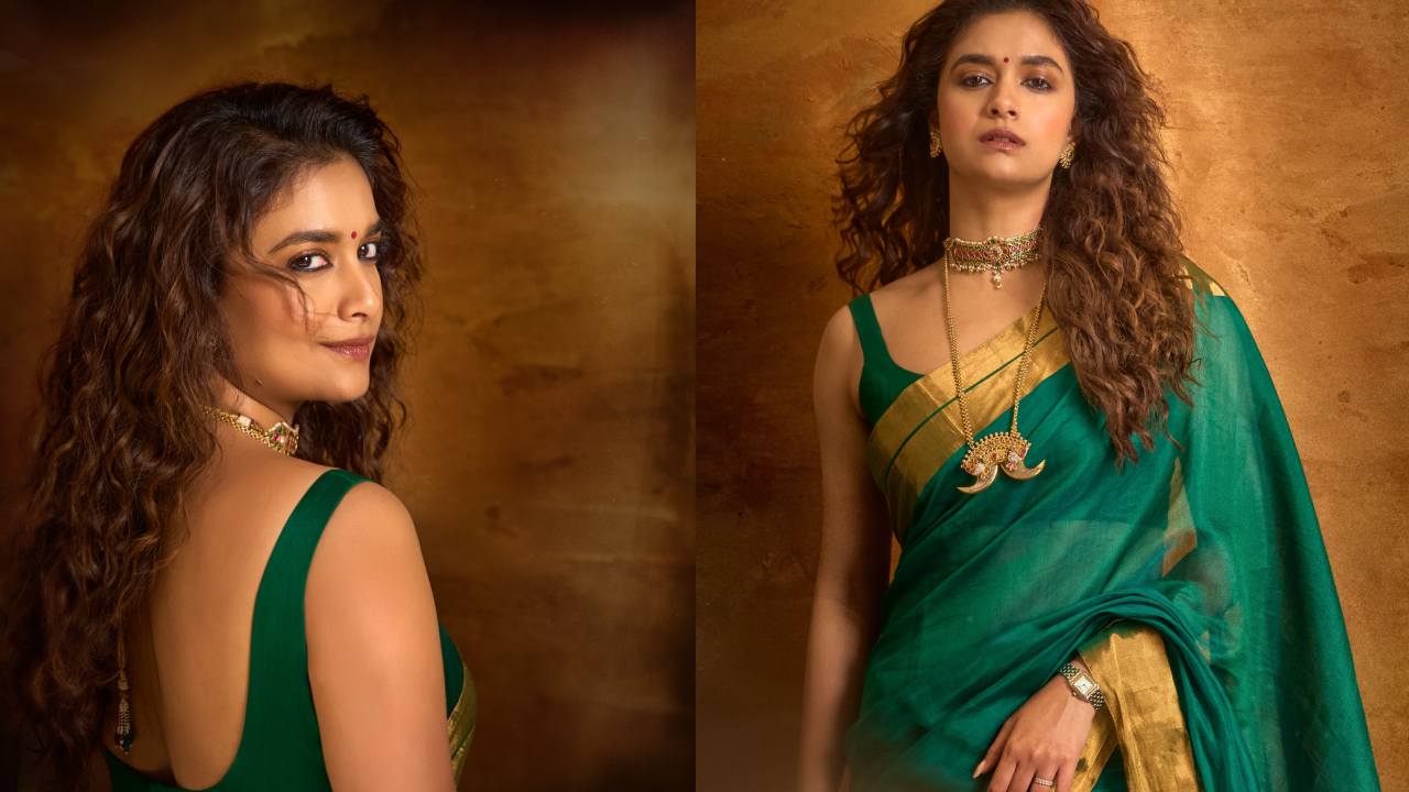 Keerthy Suresh : ‘అక్క’ కోసం.. ఆకుపచ్చని చీరలో కీర్తి సురేష్ పోజులు..