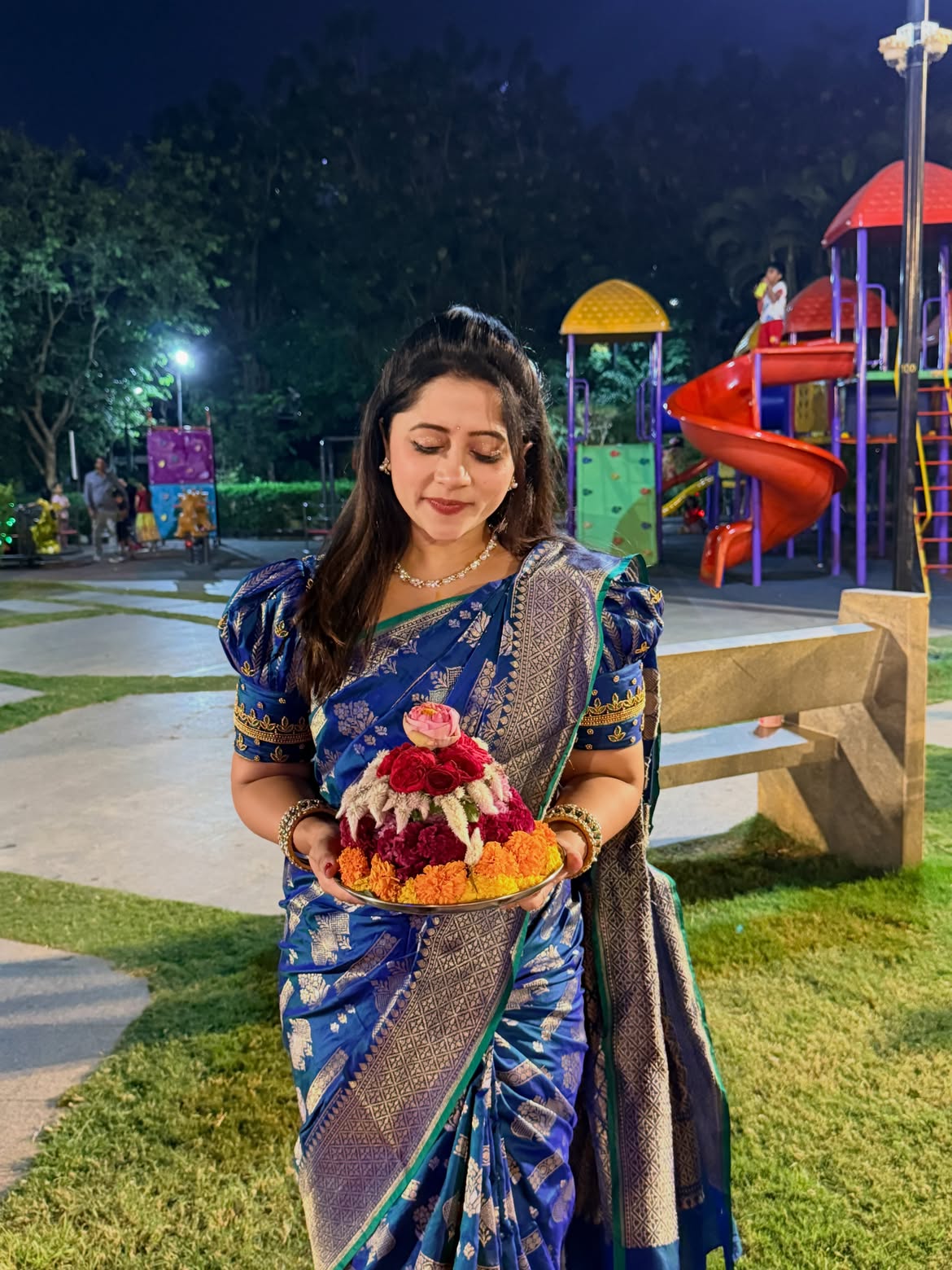 Serial Actress Lahari Bathukamma Celebrations