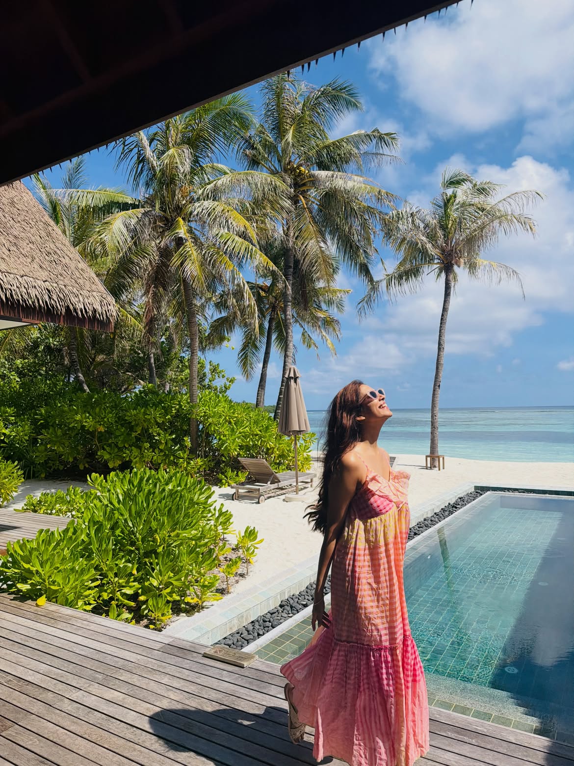 Malavika Mohanan Enjoying Vacation in Beach