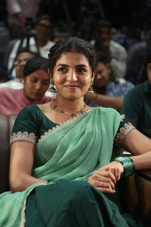 Nagadurga Cute Looks in Half Saree at Idupu Kayitham Event
