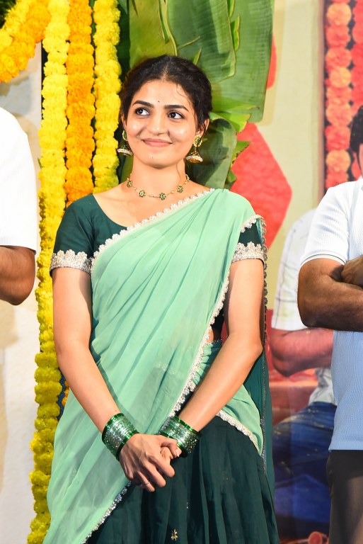 Nagadurga Cute Looks in Half Saree at Idupu Kayitham Event