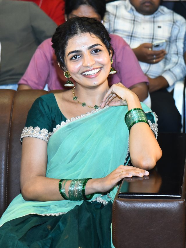 Nagadurga Cute Looks in Half Saree at Idupu Kayitham Event