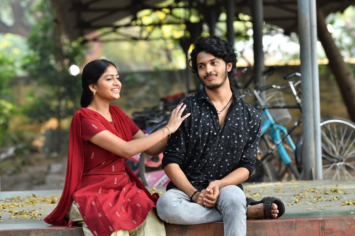 Nakshatra Shares Tella Kaagitham Working Stills