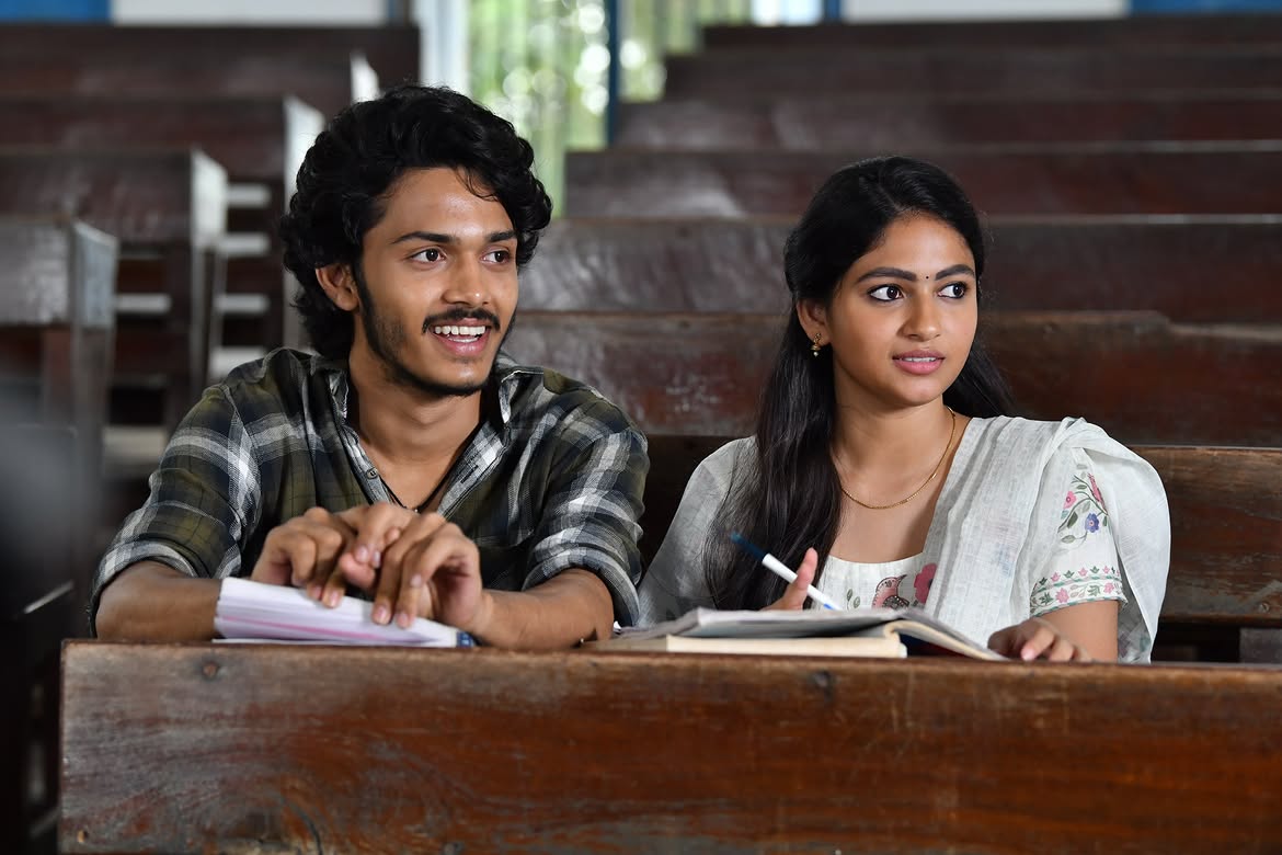 Nakshatra Shares Tella Kaagitham Working Stills