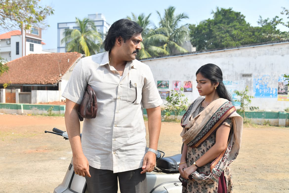 Nakshatra Shares Tella Kaagitham Working Stills