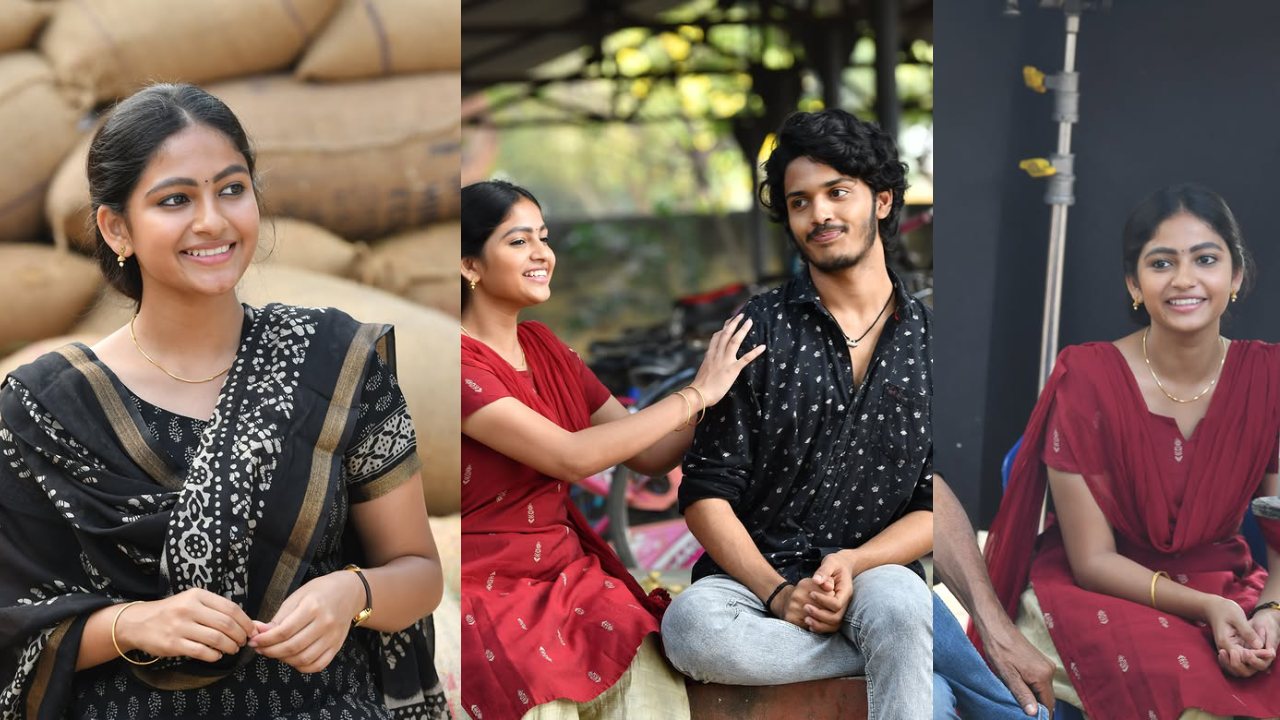 Nakshatra Shares Thella Kaagitham Working Stills