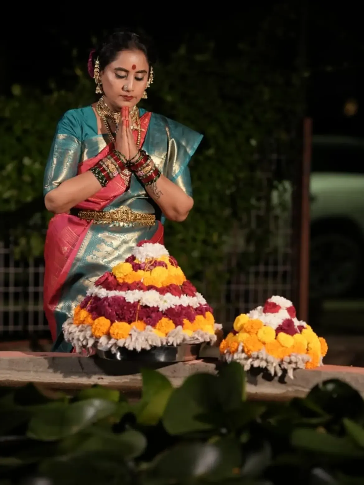 Nandamuri Deepika Janaki Ram Shares Bathukamma Celebrations Photos