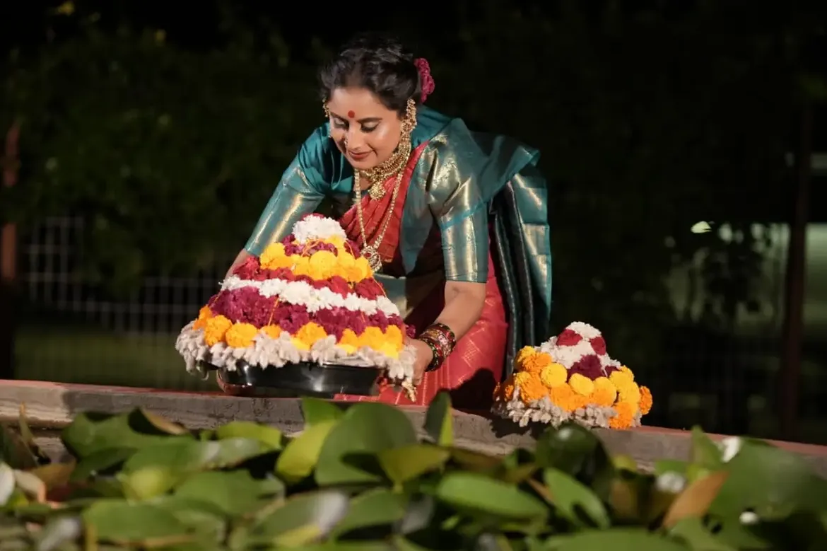 Nandamuri Deepika Janaki Ram Shares Bathukamma Celebrations Photos