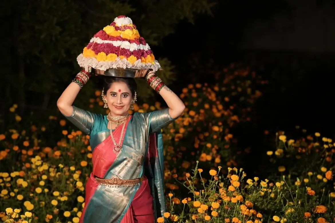 Nandamuri Deepika Janaki Ram Shares Bathukamma Celebrations Photos