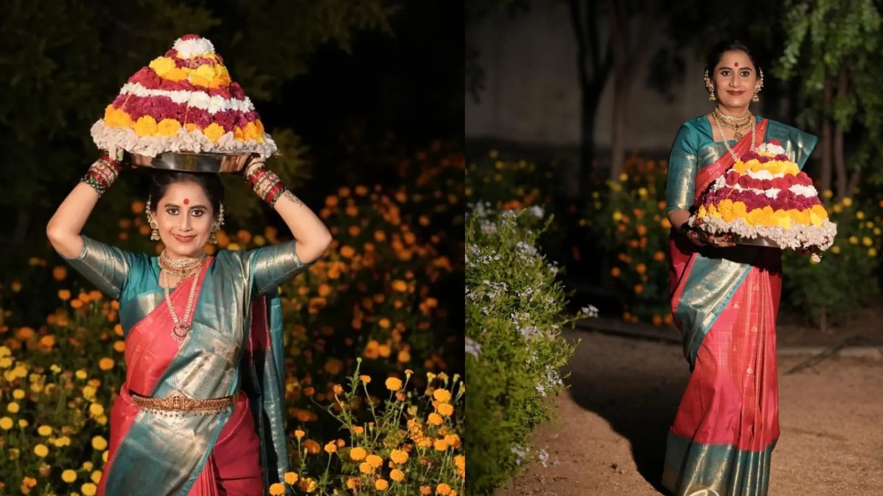 Nandamuri Deepika : బతుకమ్మ వేడుకల్లో ఎన్టీఆర్ వదినమ్మ.. నందమూరి దీపిక ఫొటోలు వైరల్..
