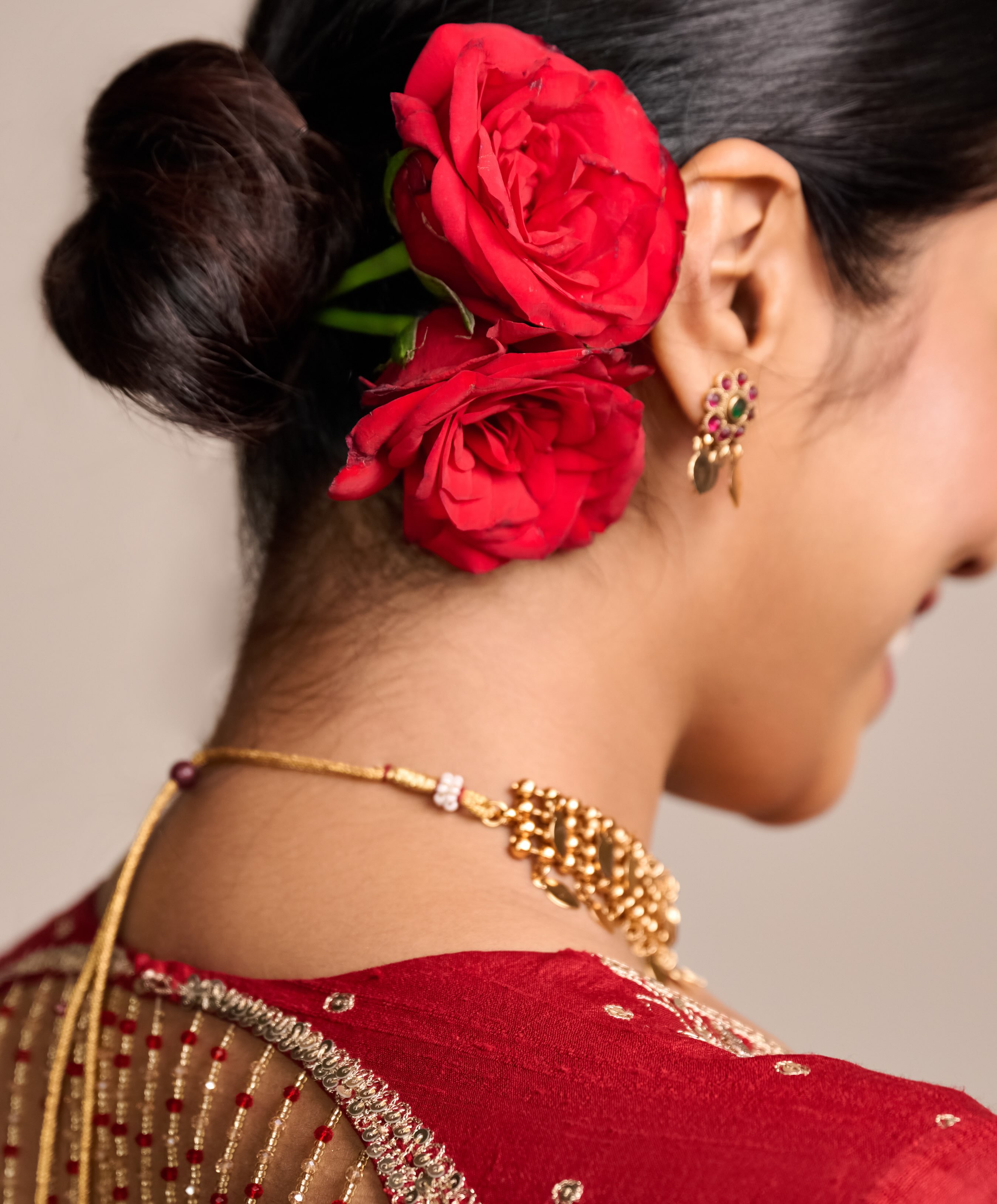 Nivetha Pethuraj Shines in Red Lehenga