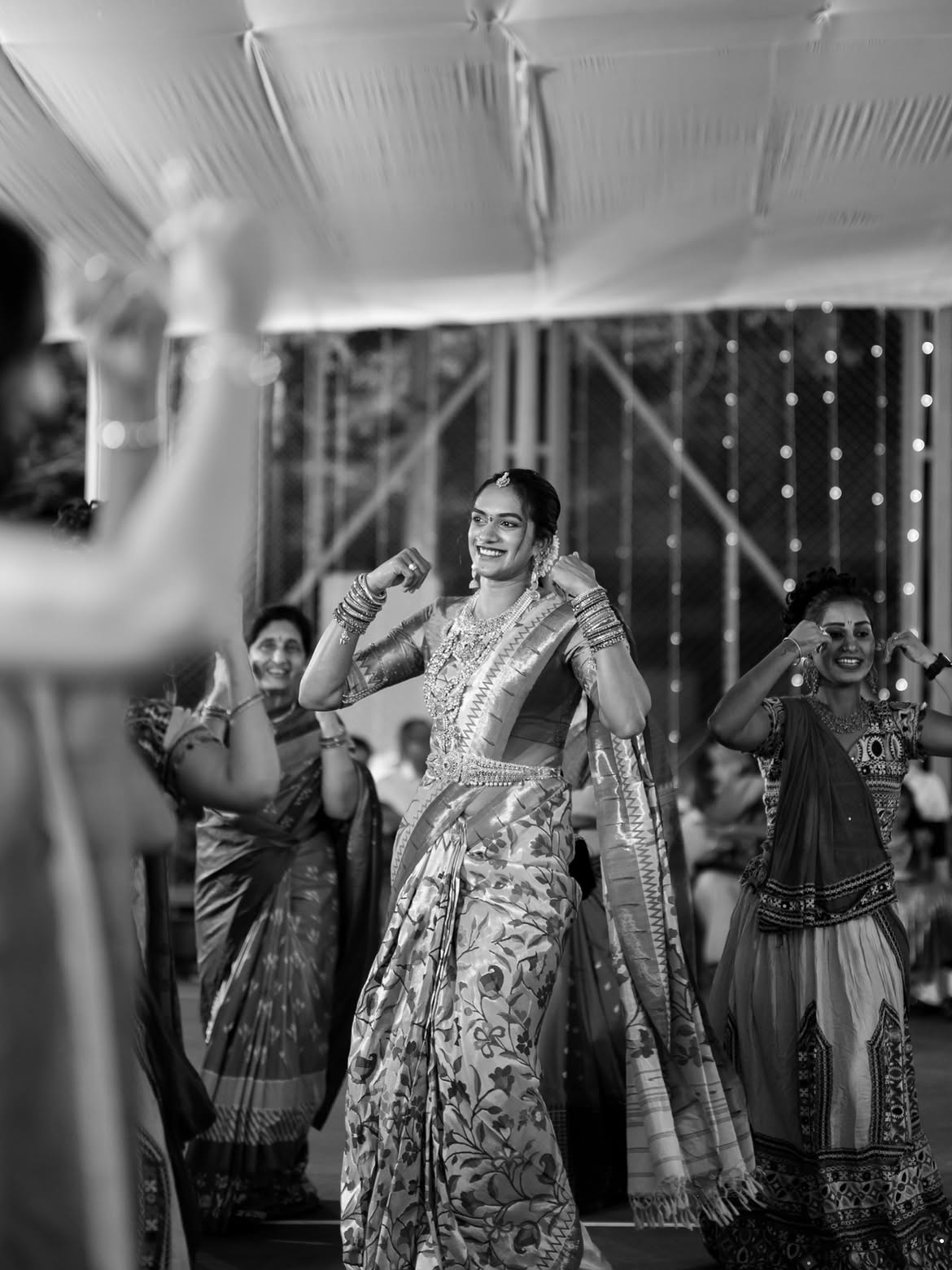 PV Sindhu Bathukamma Celebrations