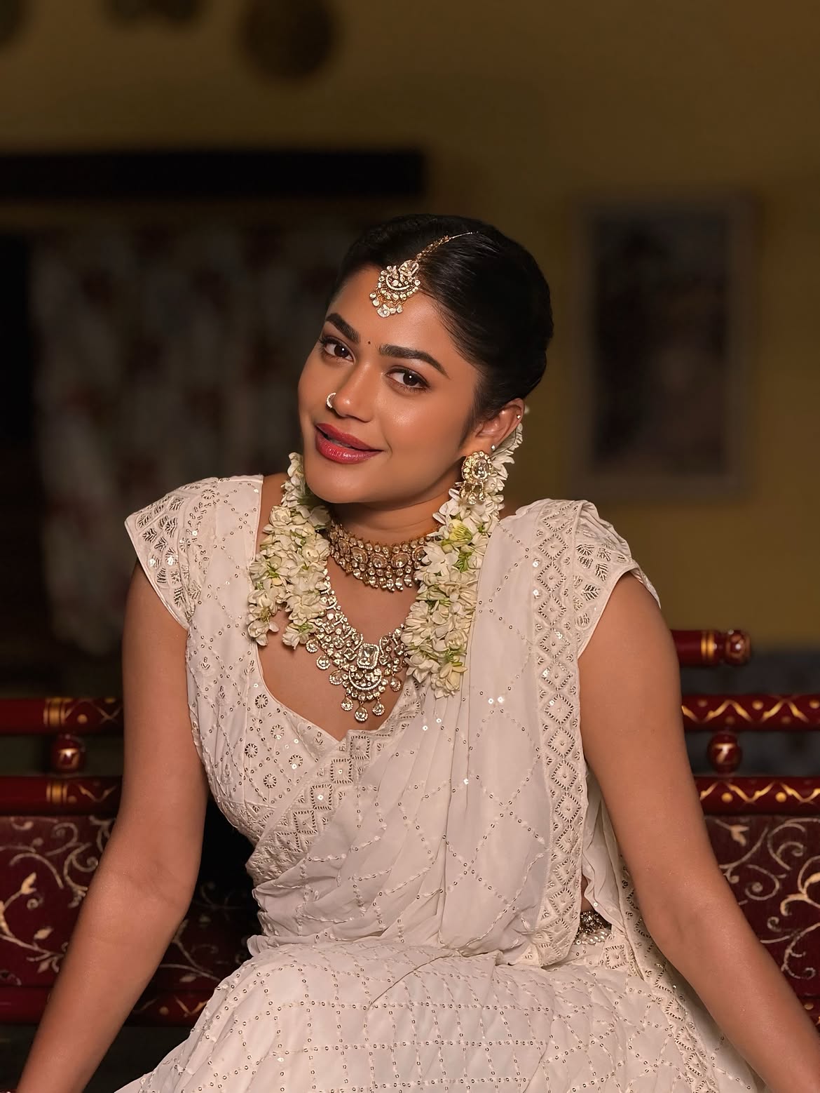 Payal Radhakrishna Stunning Looks in White Saree