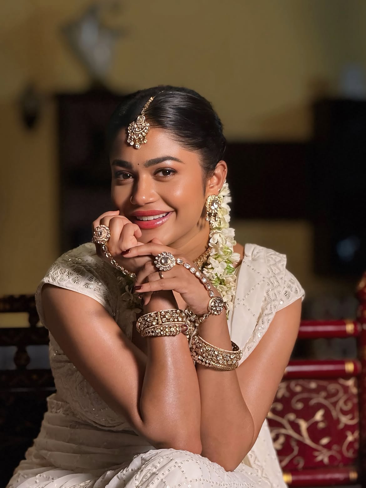Payal Radhakrishna Stunning Looks in White Saree