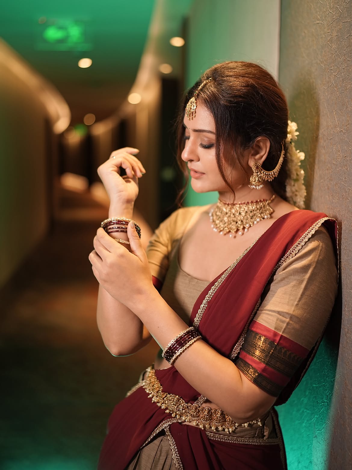 Payal Rajput Shines in Half Saree