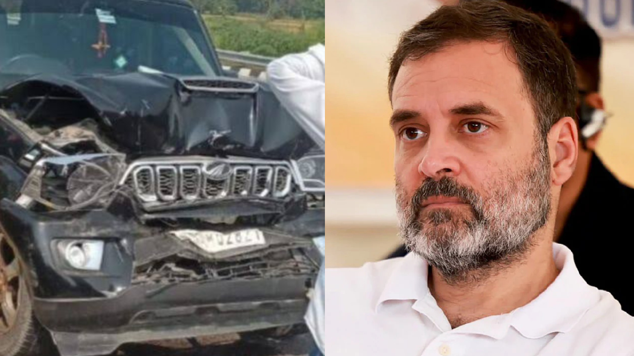 Rahul Gandhi: యూపీలో రాహుల్ గాంధీకి తప్పిన ప్రమాదం.. హైవేపై ఢీకొన్న కాన్వాయ్