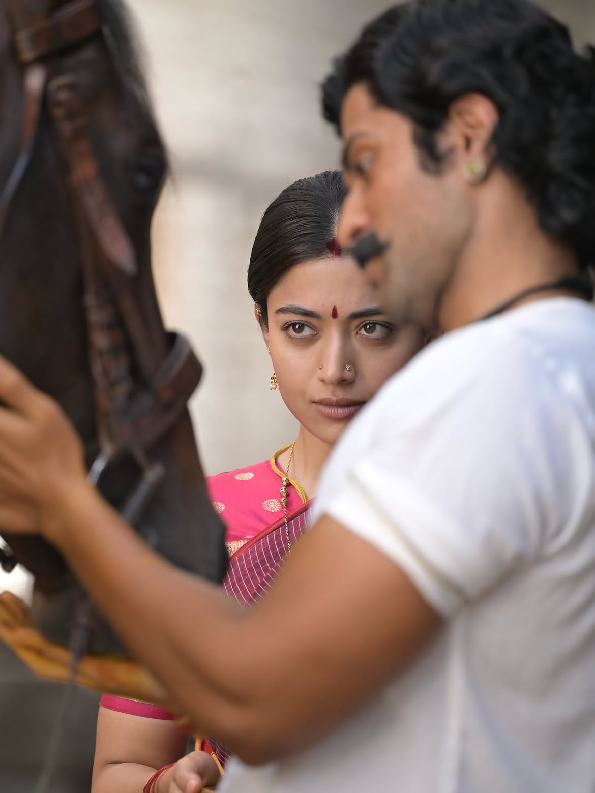 Rashmika Mandanna Shares Ranabaali Working Stills