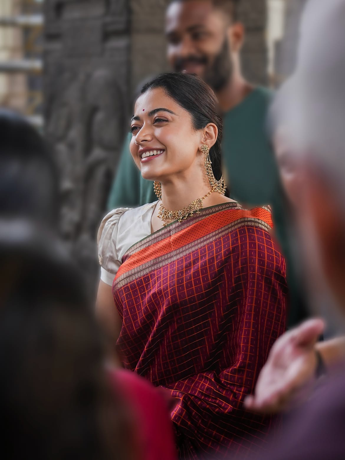 Rashmika Mandanna Visits Tamilnadu Temple