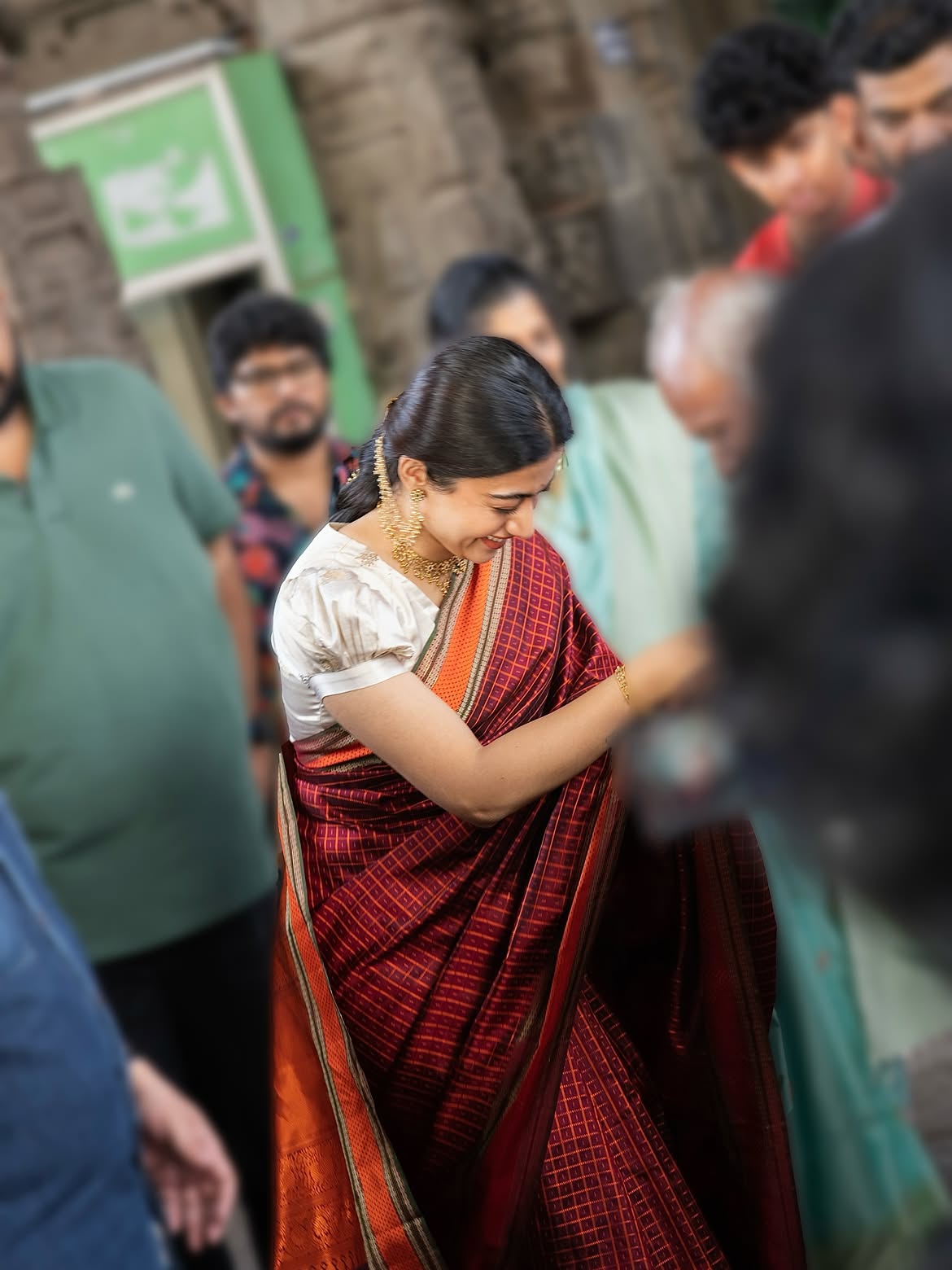 Rashmika Mandanna Visits Tamilnadu Temple