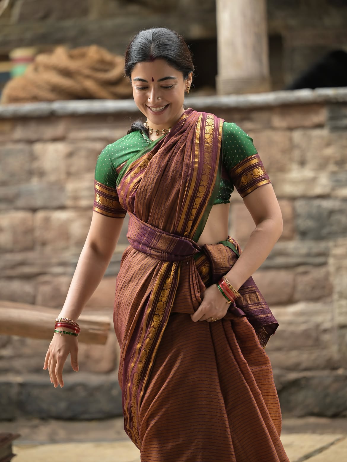 Rashmika Mandanna Shares Ranabaali Working Stills