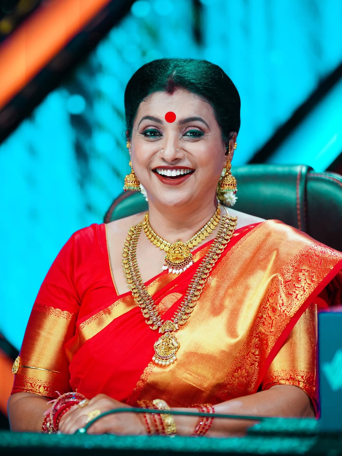 Roja Selvamani Latest Looks in Silk Saree
