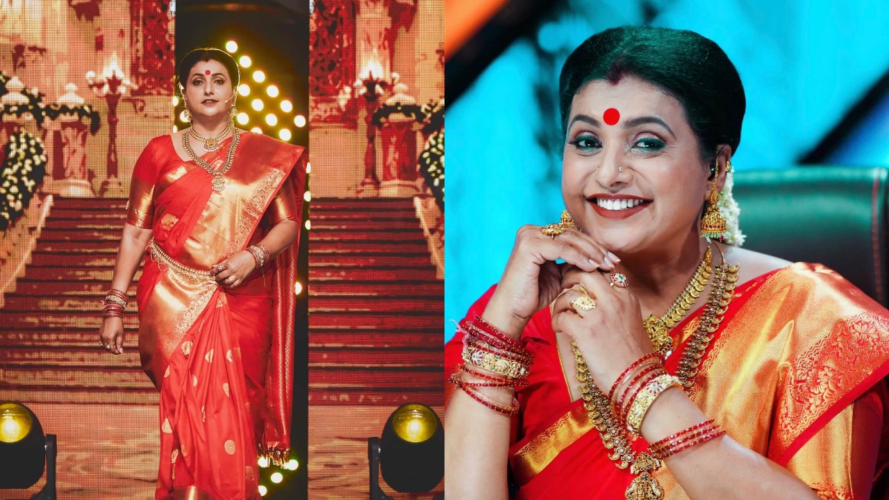 Roja Selvamani Latest Looks in Silk Saree