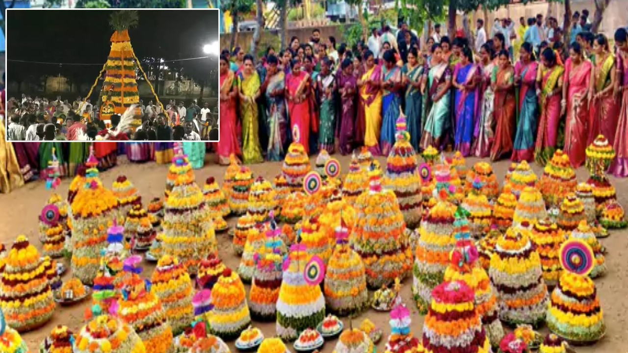 Saddula Bathukamma Celebrations : తెలంగాణలో సద్దుల బతుకమ్మ సంబరం.. ట్యాంక్‌బండ్‌పై పూల జాతర..!