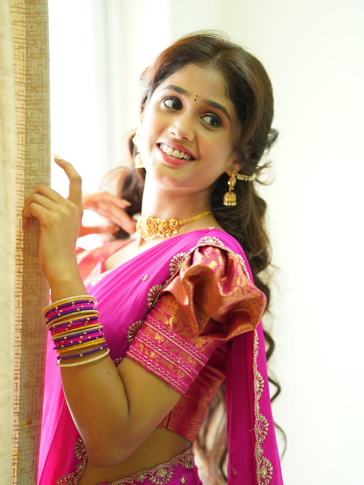 Irumudi Actress Sam Shares Photos in Traditional Looks